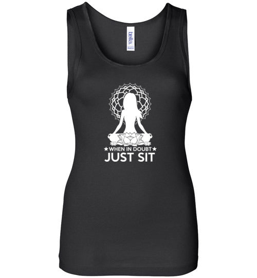 Sitting lotus tank top